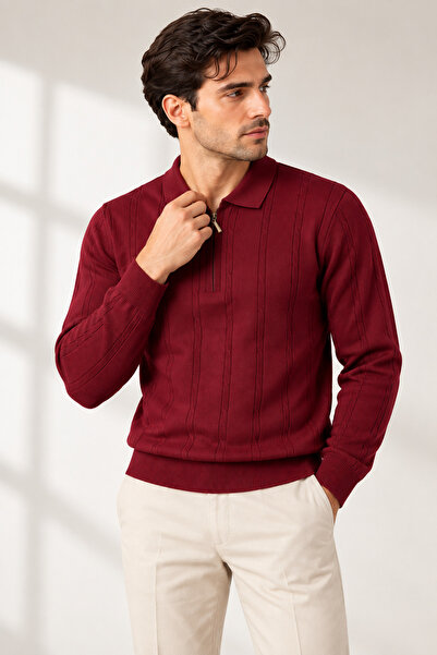 Generic Brand Polo Neck Knitwear Sweater