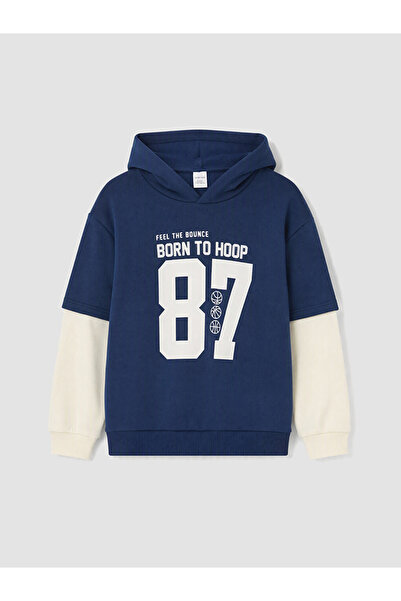 LC Waikiki Rmz Gi̇yi̇m Farkiyla Boys' Thick Sweatshirt
