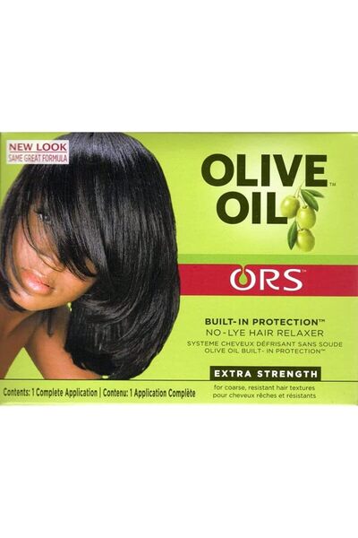 ORS Olive Oil No-Lye Hair Relaxer Kit – Extra Strength – Smooth & Straight Hair Care