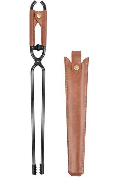 X SPRING Outdoor Fireplace Tong, Extra Long Log Carbon Steel Tongs for Campfi...