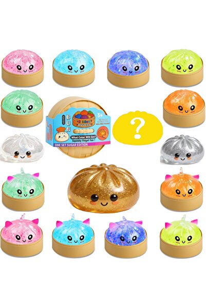 TREND Dumpling Squish, Squeeze Toys 1 of 15 Colors, 8.5 cm Colorful Dumplings...