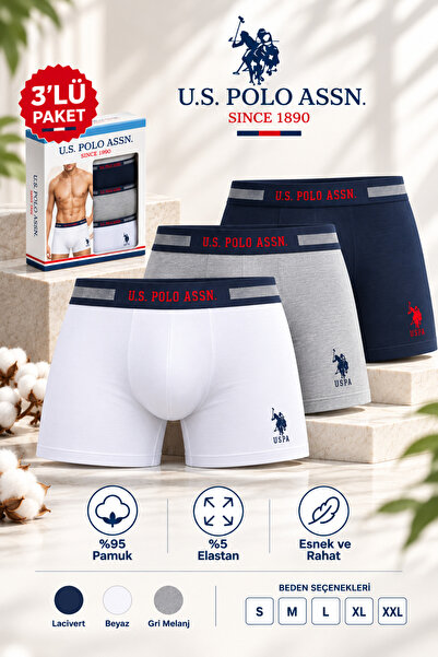 U.S. Polo Assn. Men'S, Licensed, Uspa, Cotton, Flexible Waistband, Boxer Brie...