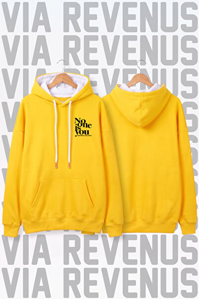 Vordevia No One Is You and That Is Your Power Printed Wide-Fit Hoodie Sweatsh...