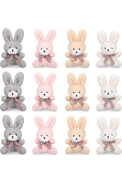 X SPRING Mini Plush Stuffed Animal, 12 Pcs Mini Plush Stuffed Animal Bear Bun...