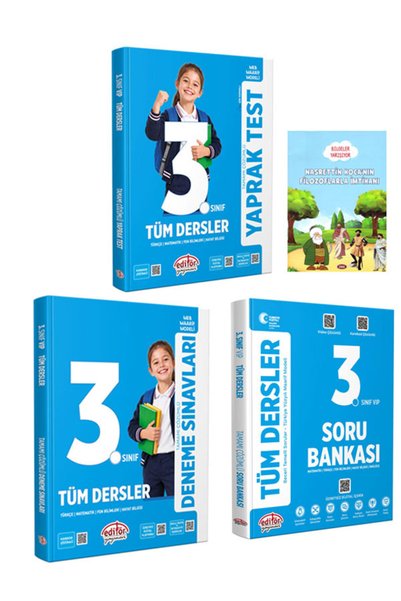 Editör Yayınevi 2027 Editör 3.Sınıf Meb Maarif Model Tüm Dersler Soru Bankası...