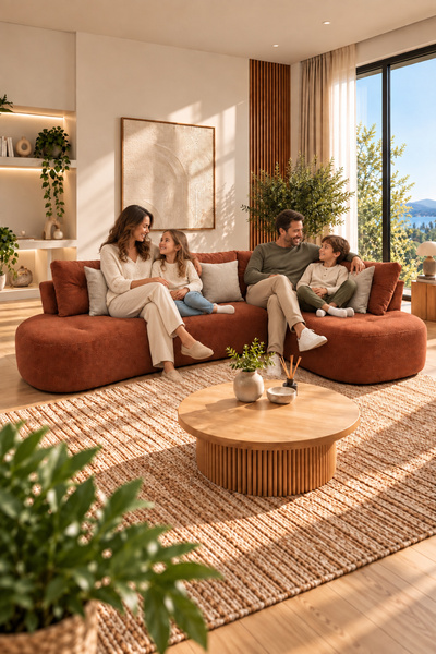 ROZALİNA CONCEPT Bohem Modüler Köşe Koltuk Takımı 280x170 Sünger Koltuk Silin...