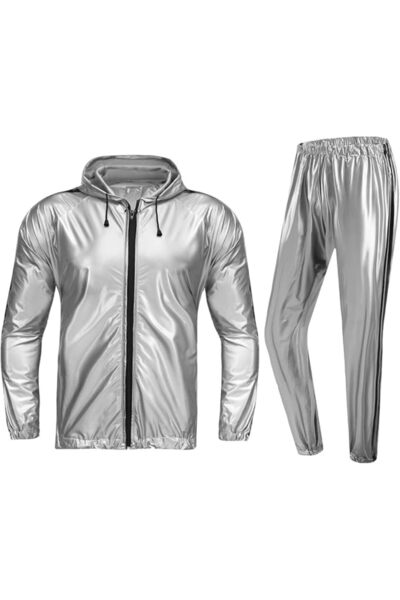 GENERAL Professional Anti-Rip Sauna Suit Weight Loss Sweat Suit with Hood Box...