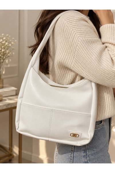 ELPİDA BAGS Women's Large Faux Leather Shoulder Bag