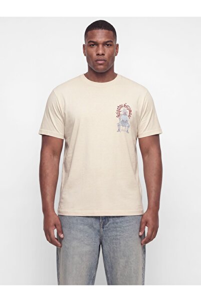 Jack & Jones Plus Tričko s potiskem na zádech ve větších velikostech