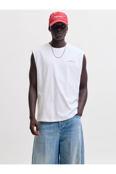 Jack & Jones Αμάνικο μπλουζάκι με στάμπα στην πλάτη
