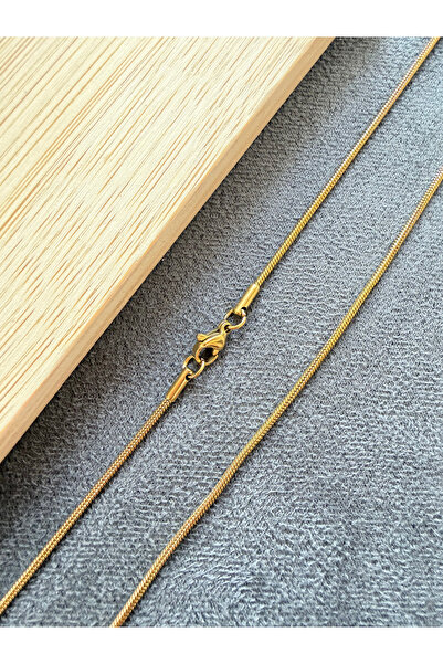 Rupen Kraft Gold model snake steel necklace gold steel chain 1.75 mm
