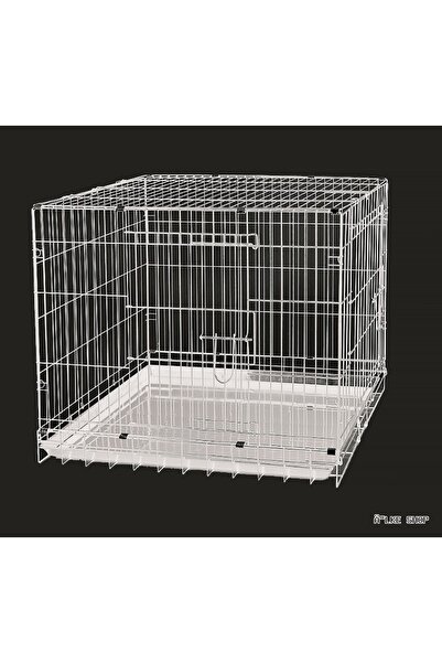 Dayang ILKESTOR Köpek Kafesi (32752) Beyaz 93x56.5x63.5