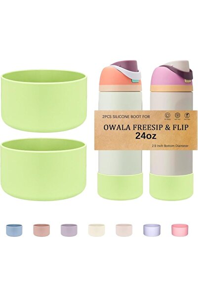GENERAL HEYSKAY 2PCS Silicone Boot for Owala Flask Water Bottle 24oz 32oz 40o...