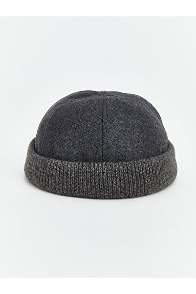 LC Waikiki Nevavm Farkıyla Lcw Accessories Anthracite Cashmere Plain Men's Be...