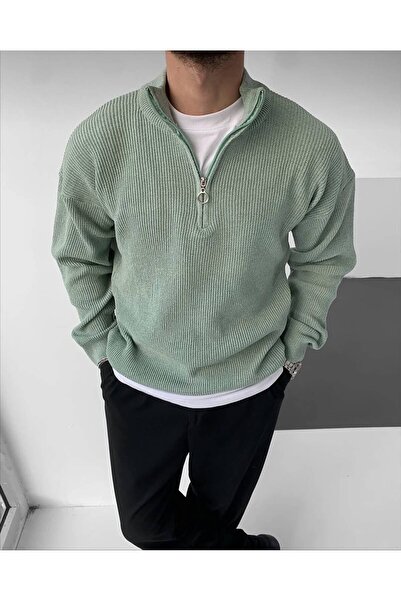 Butik Men's Half-Zip Knit Sweater