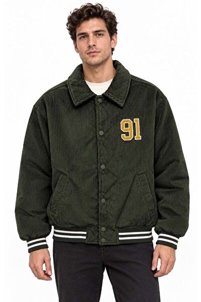 Mavi M0110957 Jeans Jacket Kadife Erkek Mont YEŞİL