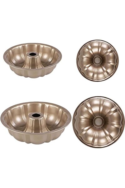 Generic 2Pcs Round Fluted Cake Pans Non-Stick Leakproof Bakeware Set, Oven Sa...