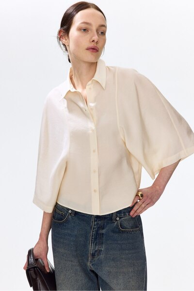 H&M Modal Karışımlı Gömlek