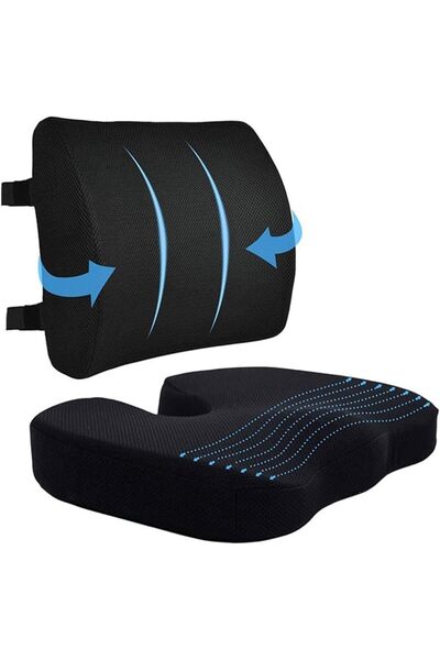 Generic Lumbar Support Pillow, Memory Foam Car Seat Cushion for Office Chair,...