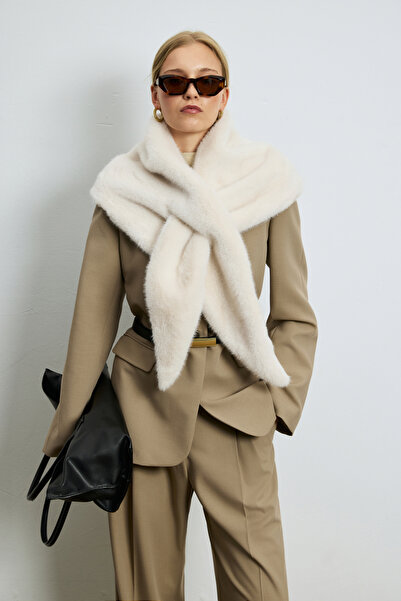 Lufian Katrın Women's Jacket Regular Fit Beige