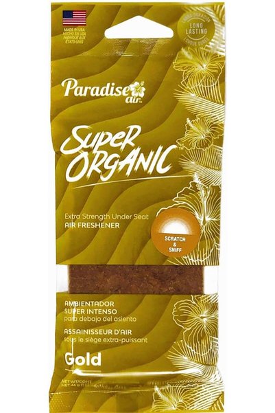 Generic Super Organic Car Air Freshener Gold Burst Usa