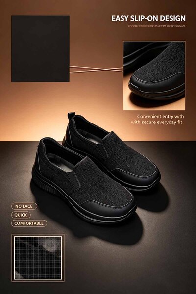 Amity Footwear KSA أحذية مشي رجالية سهلة الارتداء مع نعل متوسط ماص للصدمات
