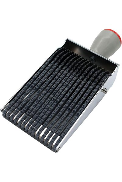Aputue Numbering Stamp, 14 Digits Changeable 0-9 Numbers & 26 Alphabet Rollin...