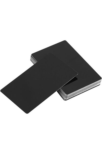 GENERAL Metal Business Card, 50 Pcs Blank Engraved Aluminum Plate Business Ca...