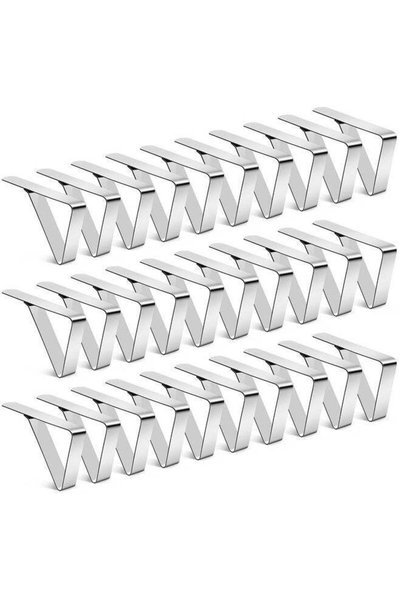 Generic 30 Pcs Tablecloth Clips,Picnic Table Clips,Stainless Steel Tablecloth...