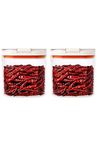 Generic LocknLock Easy Grip Square Airtight Food Storage Canister Set of 2, (...