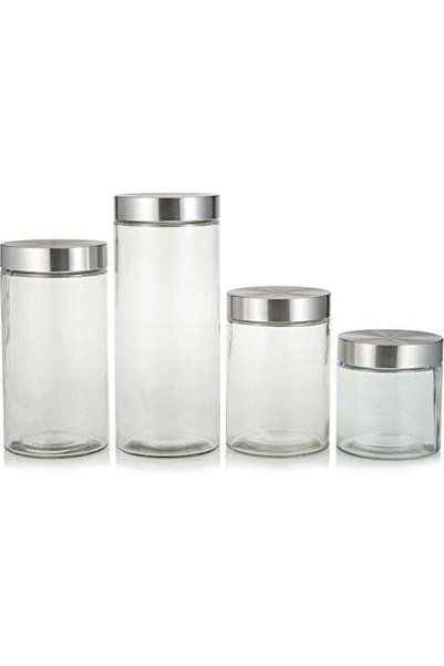 Generic Harmony 4 Pieces Table Top Canister With Cover Set