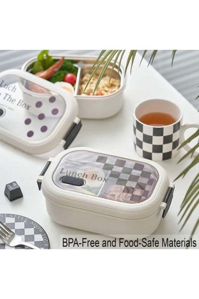 Generic Stainless Steel Lunch Box for Kid School Insulated Bento Lunch Box 2 ...