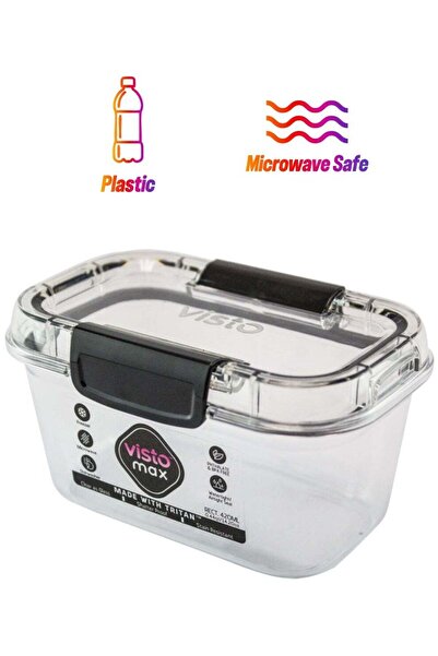 Generic Visto Max™ Rectangular 420ml (0.44qt) - Clear Base & Lid, Color Seal,...