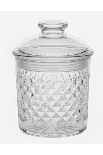 Generic AKDC Luxury Diamond-Pattern Round Airtight Acrylic Storage Canister –...