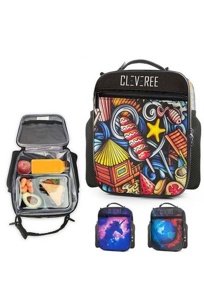 Generic Juniors Kids Insulated Leakproof Lunch Bag with Adjustable Shoulder S...