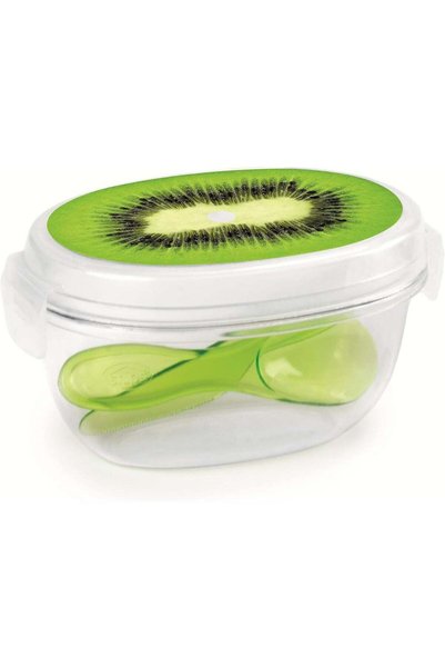 Generic Snips Kiwi Fruit Keeper, Transparent | Fridge Storage Container for C...