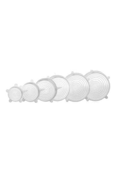 Generic Silicone Stretch Lids 6 Pack Suction Lid - Multi Size Stretchable Cov...