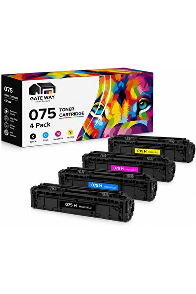 Generic 075 Toner Cartridge (Black Cyan Magenta Yellow) Compatible Replacemen...