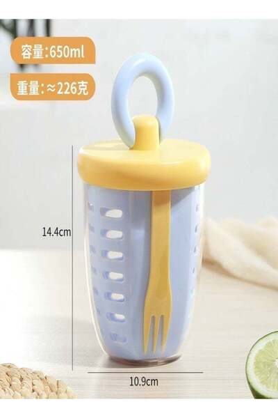 Generic Stylish, portable fruit and salad cup for office workers—features a c...