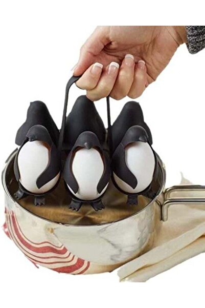 Generic 3-in-1 Penguin-Shaped Egg Cooker: Boil, Store & Serve Soft or Hard Bo...