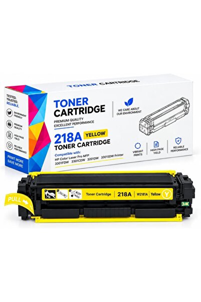 Generic 218A (Yellow) W2182A Toner Cartridge Replacement for HP Color Laser P...