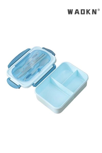 Generic Blue Portable Insulated Lunch Box and Fresh-Keeping Container - Leak-...