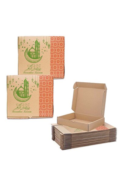 Generic Duravel Pack of 50 Small Ramadan Kareem Kraft Paper Food Container - ...