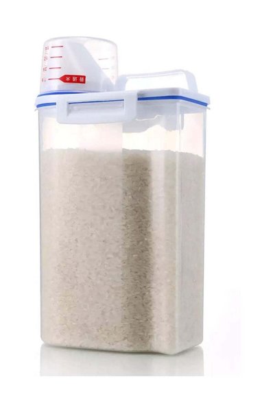 Generic Rice And Cereal Storage Plastic Container With Pour Spout And Measuri...