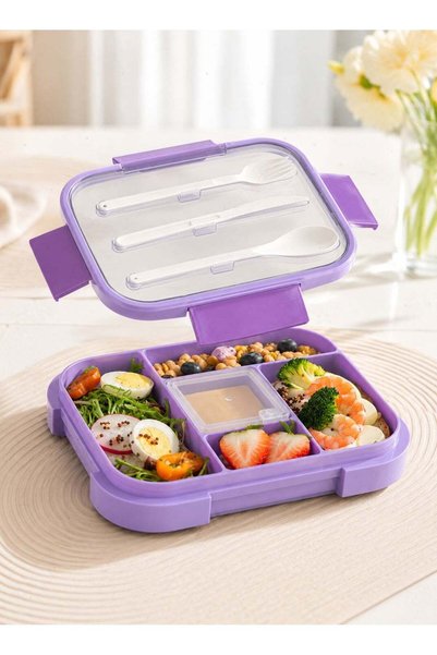 Generic Kids Lunch Box with Utensil, Bento Box, Leakproof Lunch Container wit...