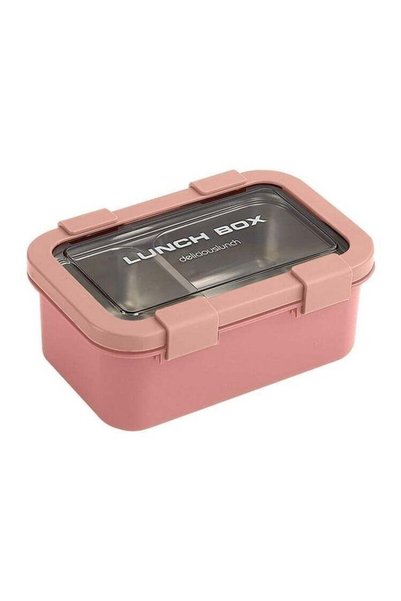 Generic AKDC Two Compartment Lunch Box with Cutlery 850ml, SUS304 Stainless S...
