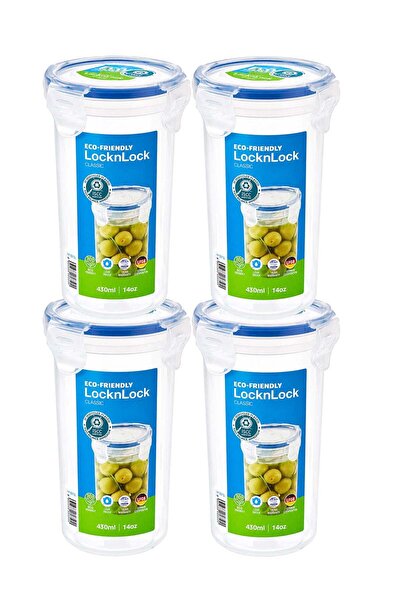 Generic LocknLock Food Container Round 430ml â€“ Pack of 4 | Airtight & Leak-...
