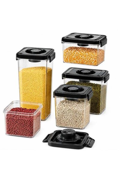 Generic Food Storage Containers, Set - 5-Piece Airtight for Kitchen Pantry an...