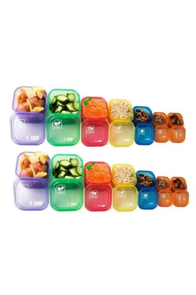 Generic Portion Control Containers,14 Containers 21 Day Food Portion Fix Labe...