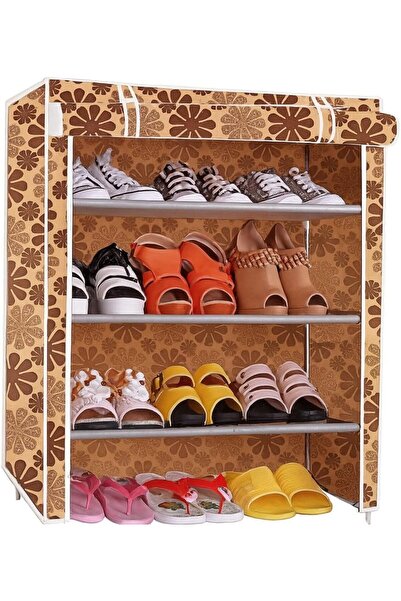 Generic FITTO Cabinet Rack Storage Organizer - 4 Shelves, Durable Non-Woven F...